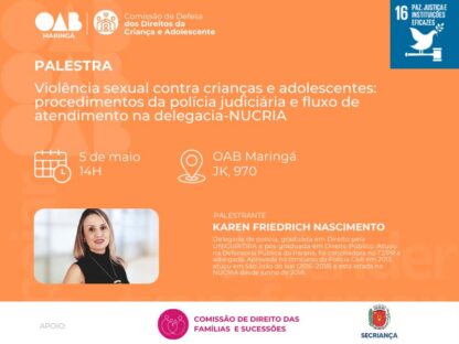 Violência sexual contra crianças e adolescentes: procedimentos da polícia judiciária e fluxo de atendimento na delegacia – NUCRIA