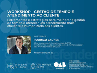 Workshop: Gestão de Tempo e Atendimento ao Cliente