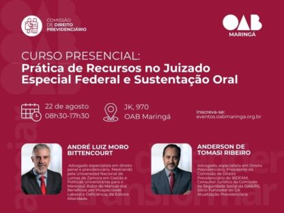 Prática de Recursos no Juizado Especial Federal e Sustentação Oral